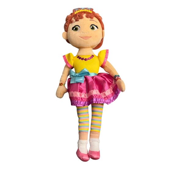 DISNEY JUNIOR Plush Doll Fancy Nancy Embroidered Facial Features 14" - Picture 1 of 7